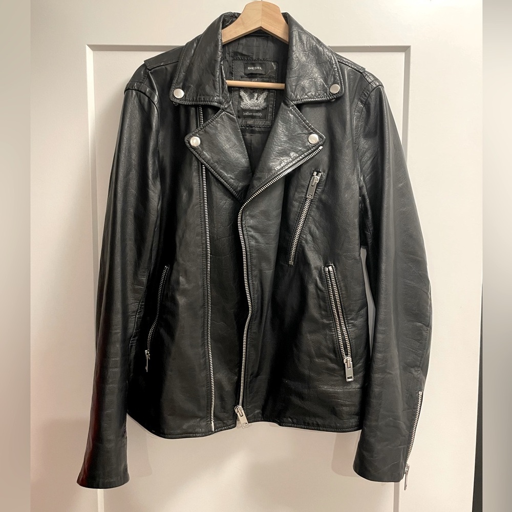 Black Leather Biker Jacket